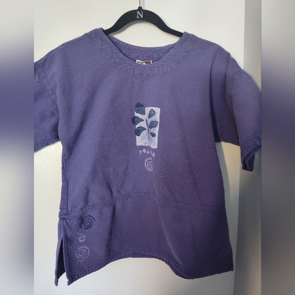 California Drawstring Purple Tunic Size S #346 - Picture 1 of 2